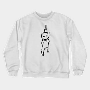 Cat on the gallows / Swiss Artwork Photography Crewneck Sweatshirt